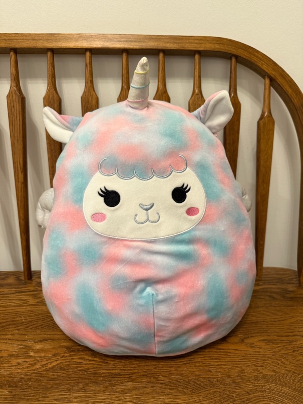 Squishmallow 12" Winona the Alpacorn Pink Blue Tie Dye Plush